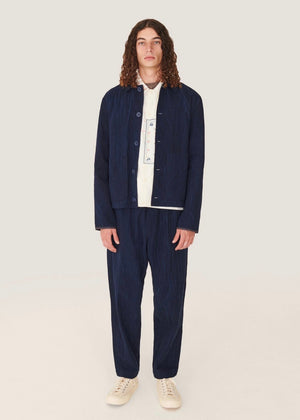 Groundhog Seersucker Jacket — NAVY