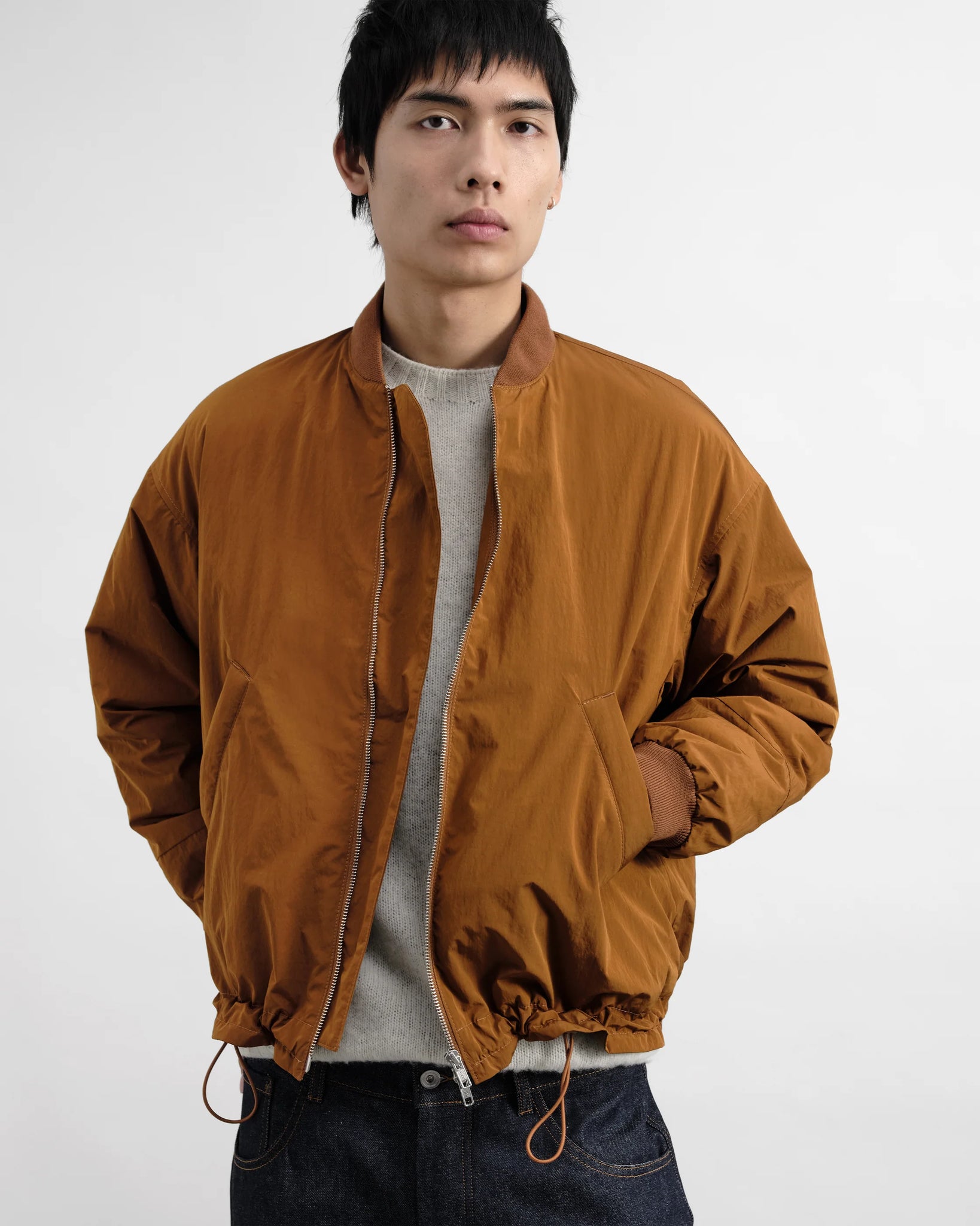 Basement Bomber Jacket  — CLAY