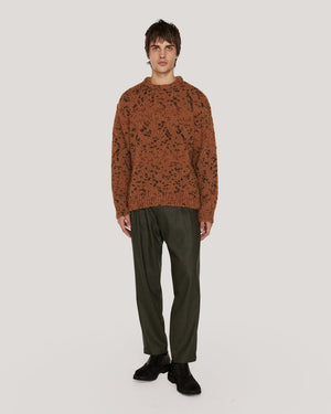 Undertones Boxy Crew Knit Tan