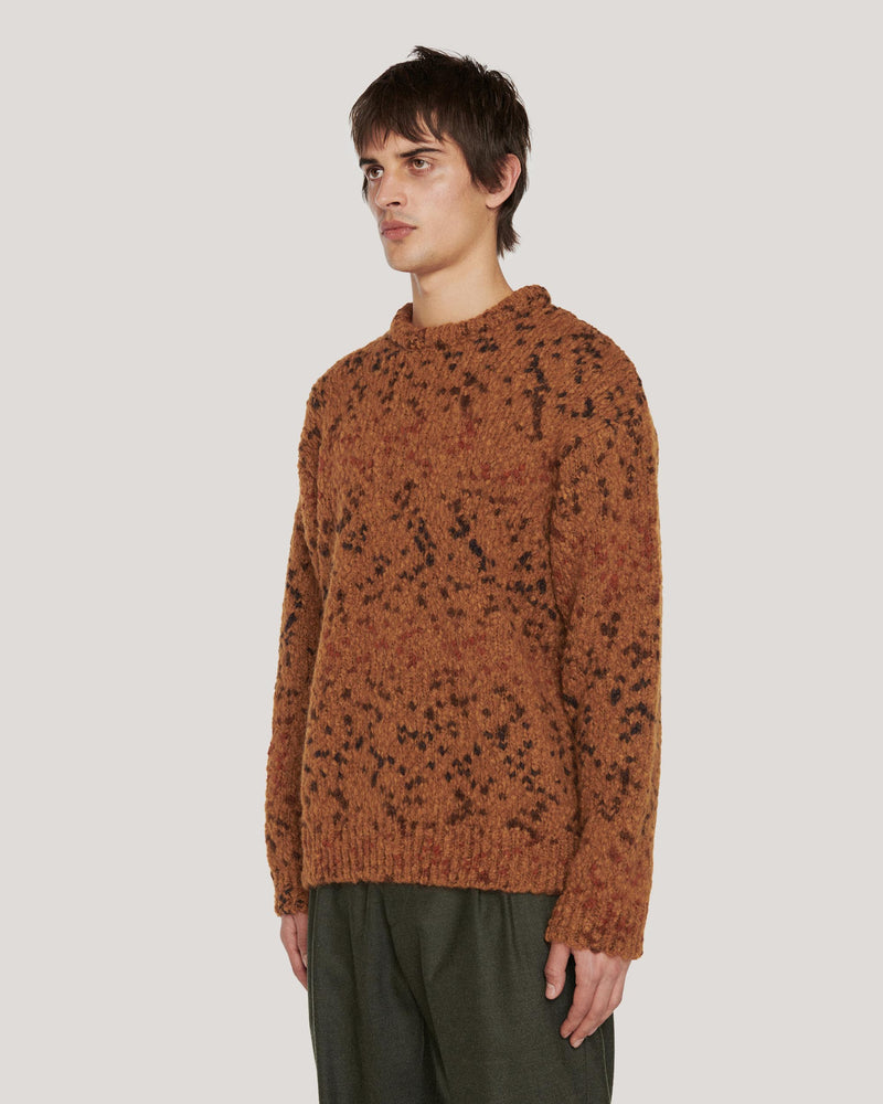 Undertones Boxy Crew Knit Tan