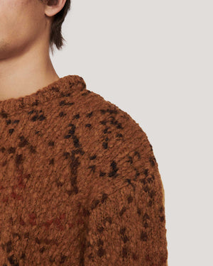 Undertones Boxy Crew Knit Tan