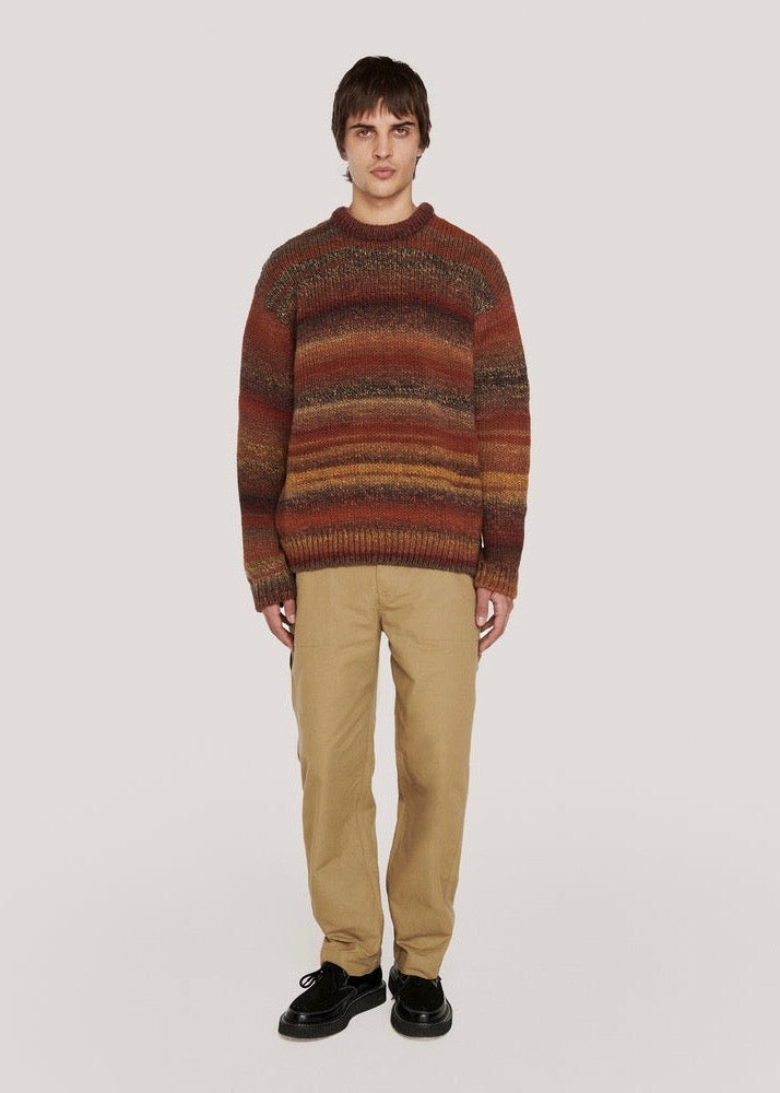 Undertones Boxy Crew Knit Jumper — BROWN
