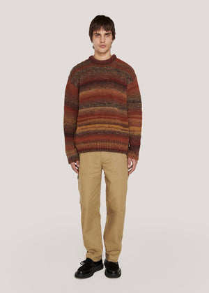 Undertones Boxy Crew Knit Jumper — BROWN