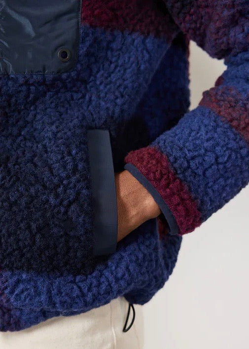 Anderson Tetris Jacket — NAVY / RED