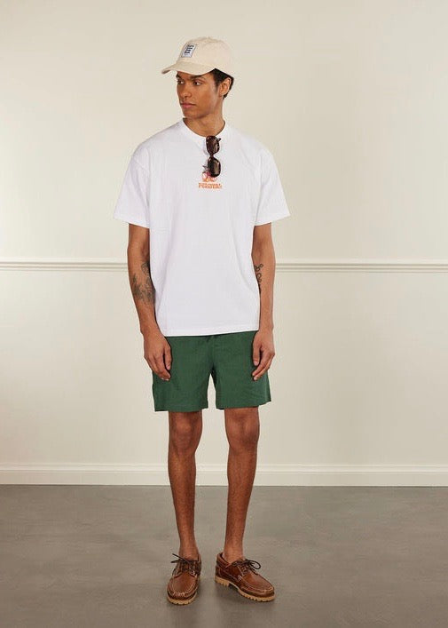 Classic Seersucker Shorts — GREEN
