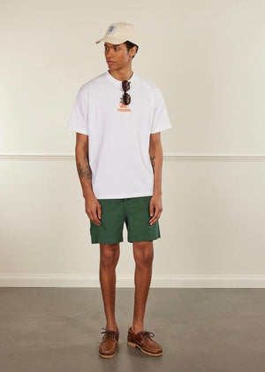 Classic Seersucker Shorts — GREEN