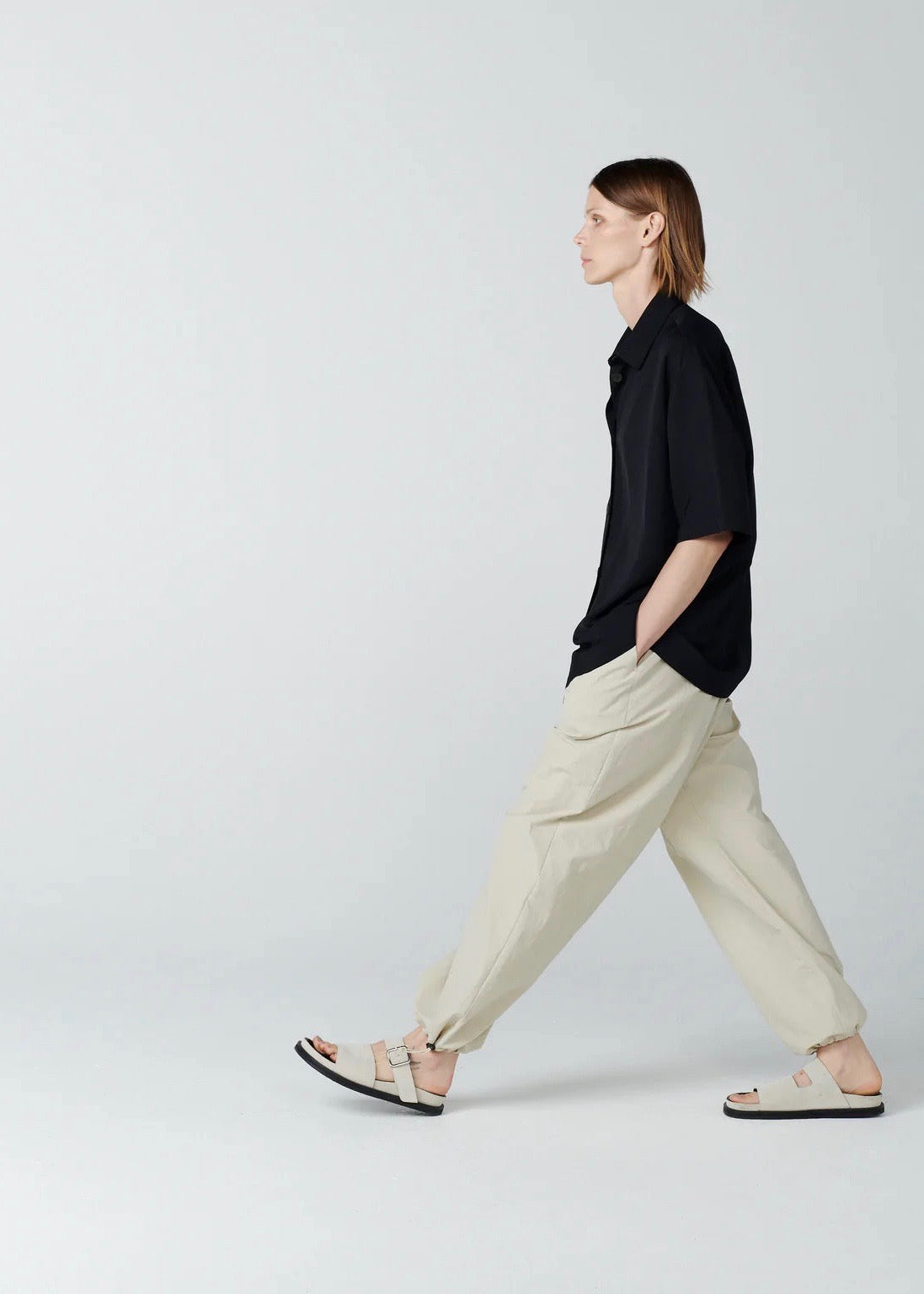 Piero Powder Cotton Shirt — MILK