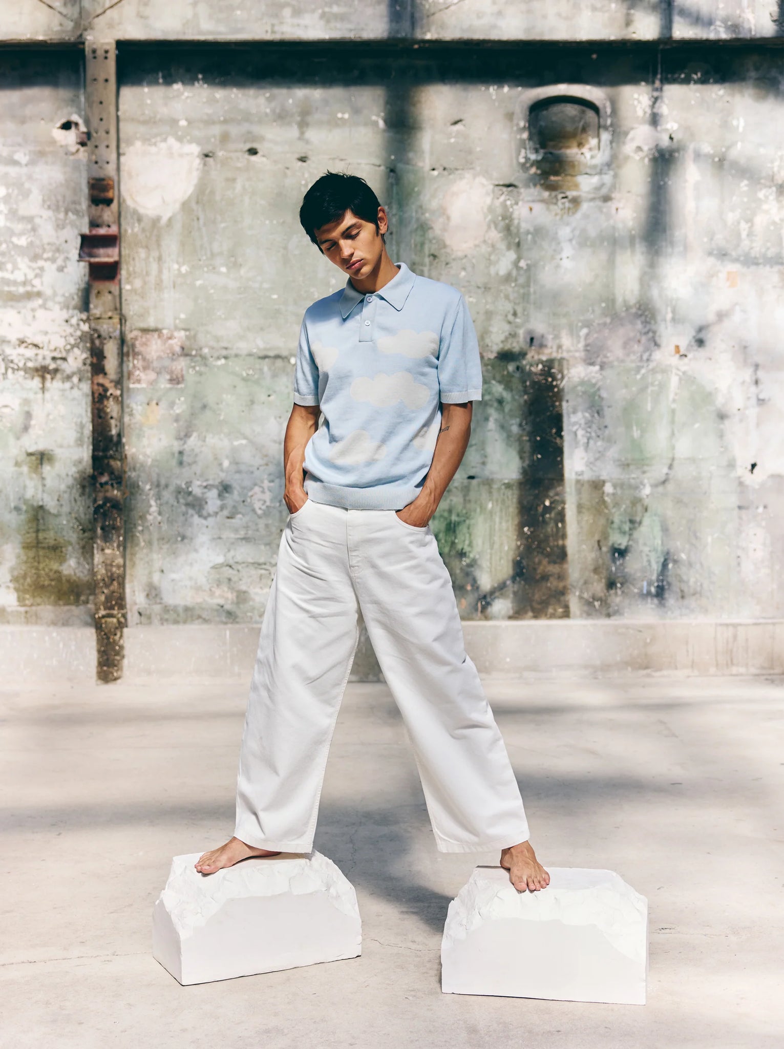 Sky Clouds Polo Shirt — CIEL