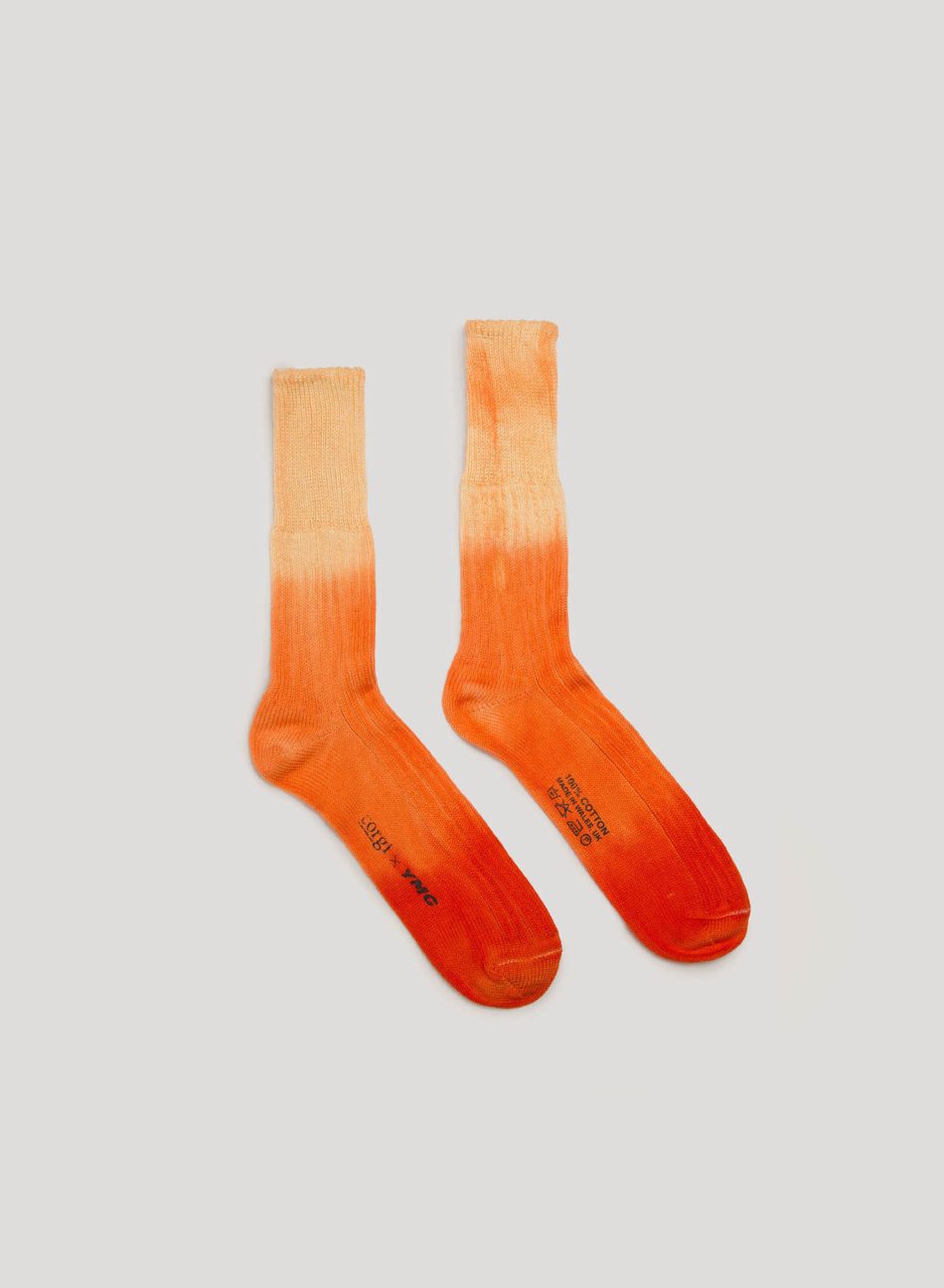 Dip Dye Sock — ORANGE