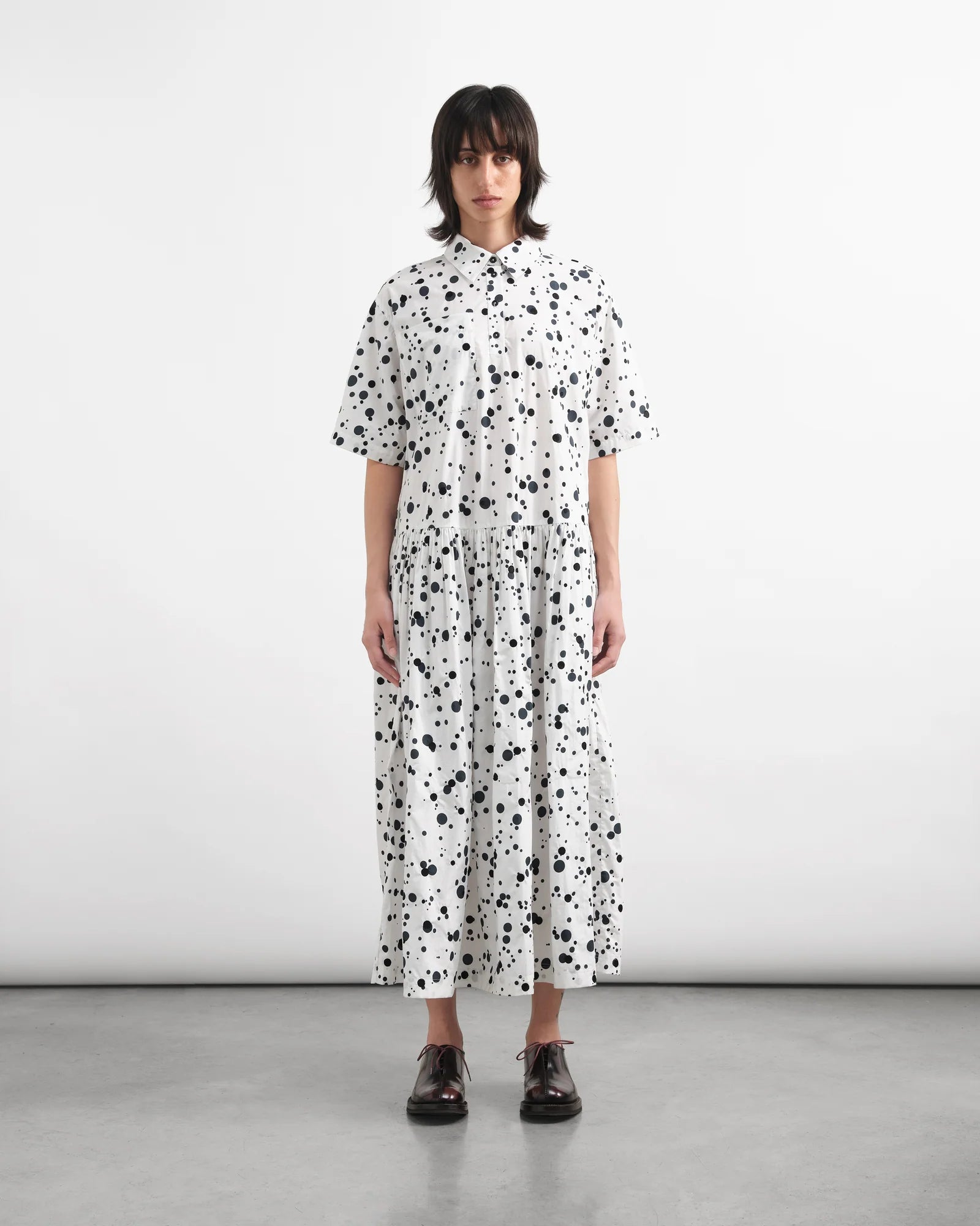 Parklife Dress — WHITE BLACK