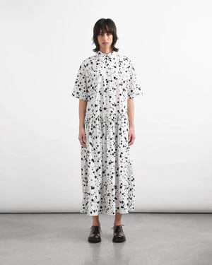 Parklife Dress — WHITE BLACK