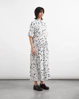 Parklife Dress — WHITE BLACK