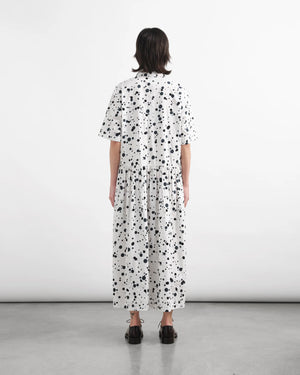 Parklife Dress — WHITE BLACK