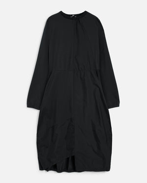 Noriko Balloon Dress — BLACK