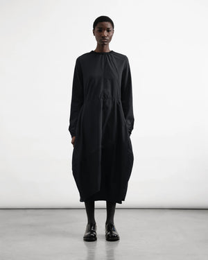 Noriko Balloon Dress — BLACK