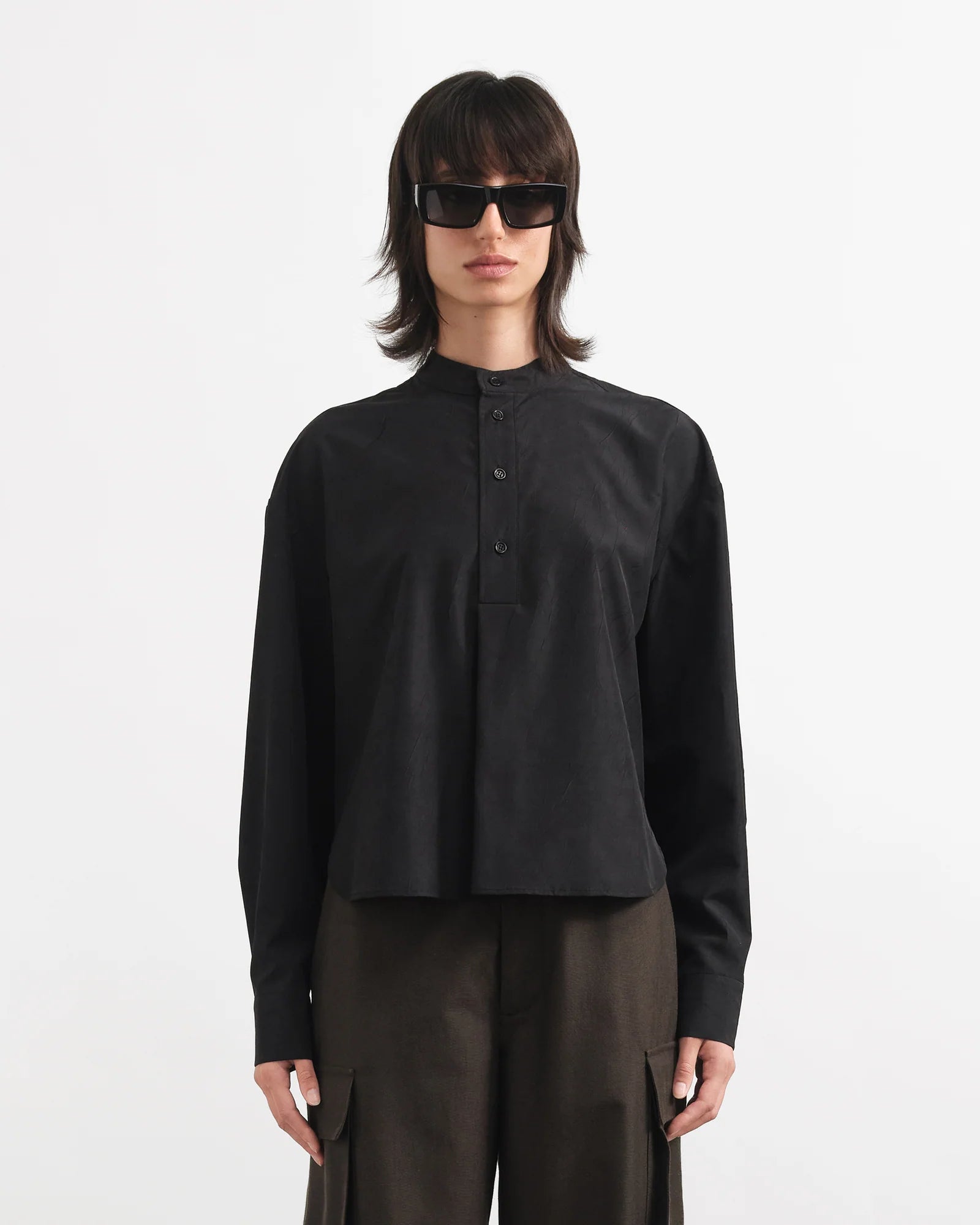 Ovelia Shirt — BLACK
