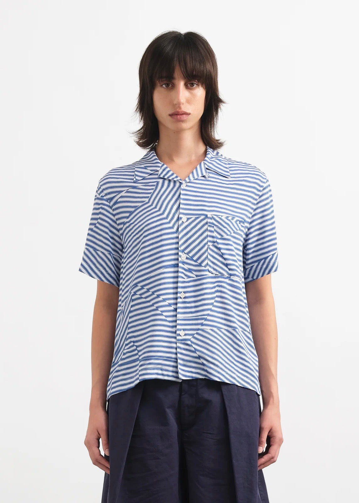 Vegas Shirt — BLUE / WHITE