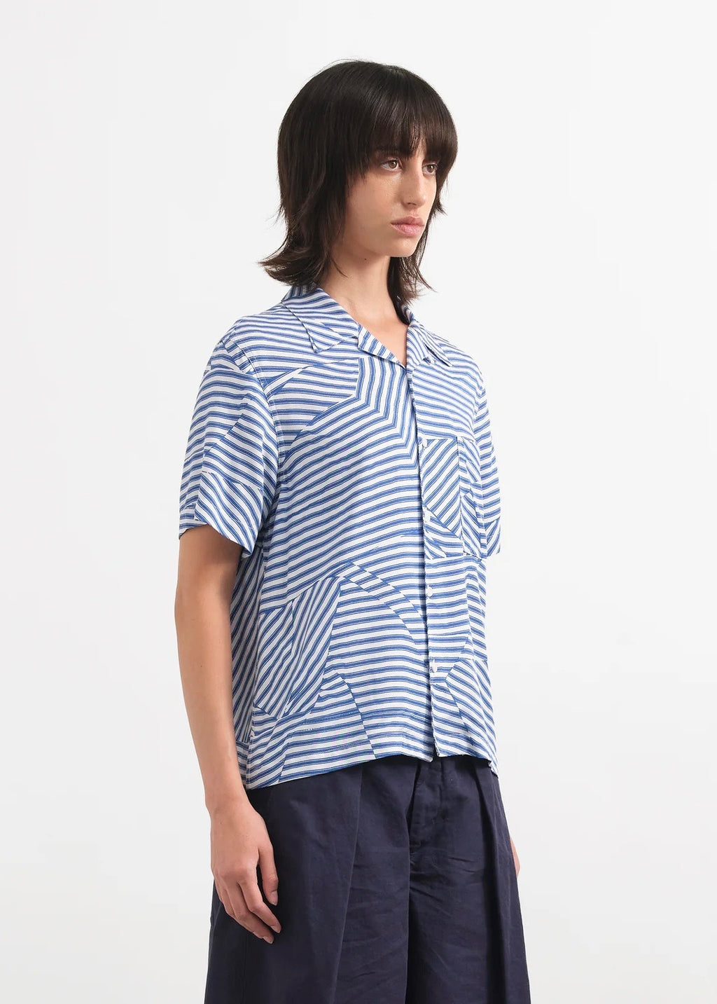 Vegas Shirt — BLUE / WHITE