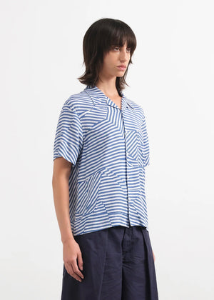 Vegas Shirt — BLUE / WHITE