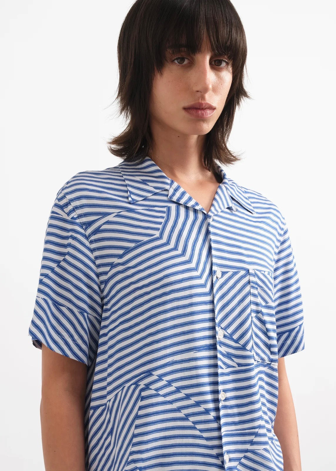 Vegas Shirt — BLUE / WHITE