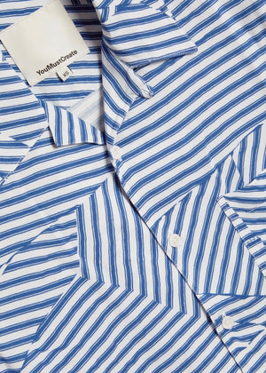 Vegas Shirt — BLUE / WHITE