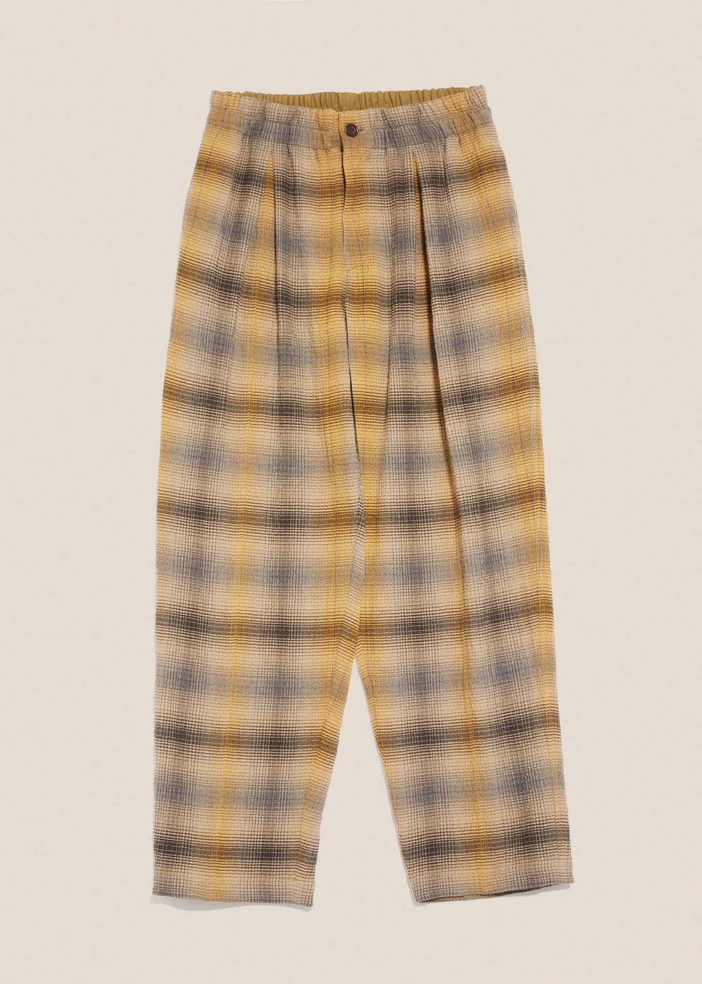 Sylvian Seersucker Trouser — ORANGE / BROWN