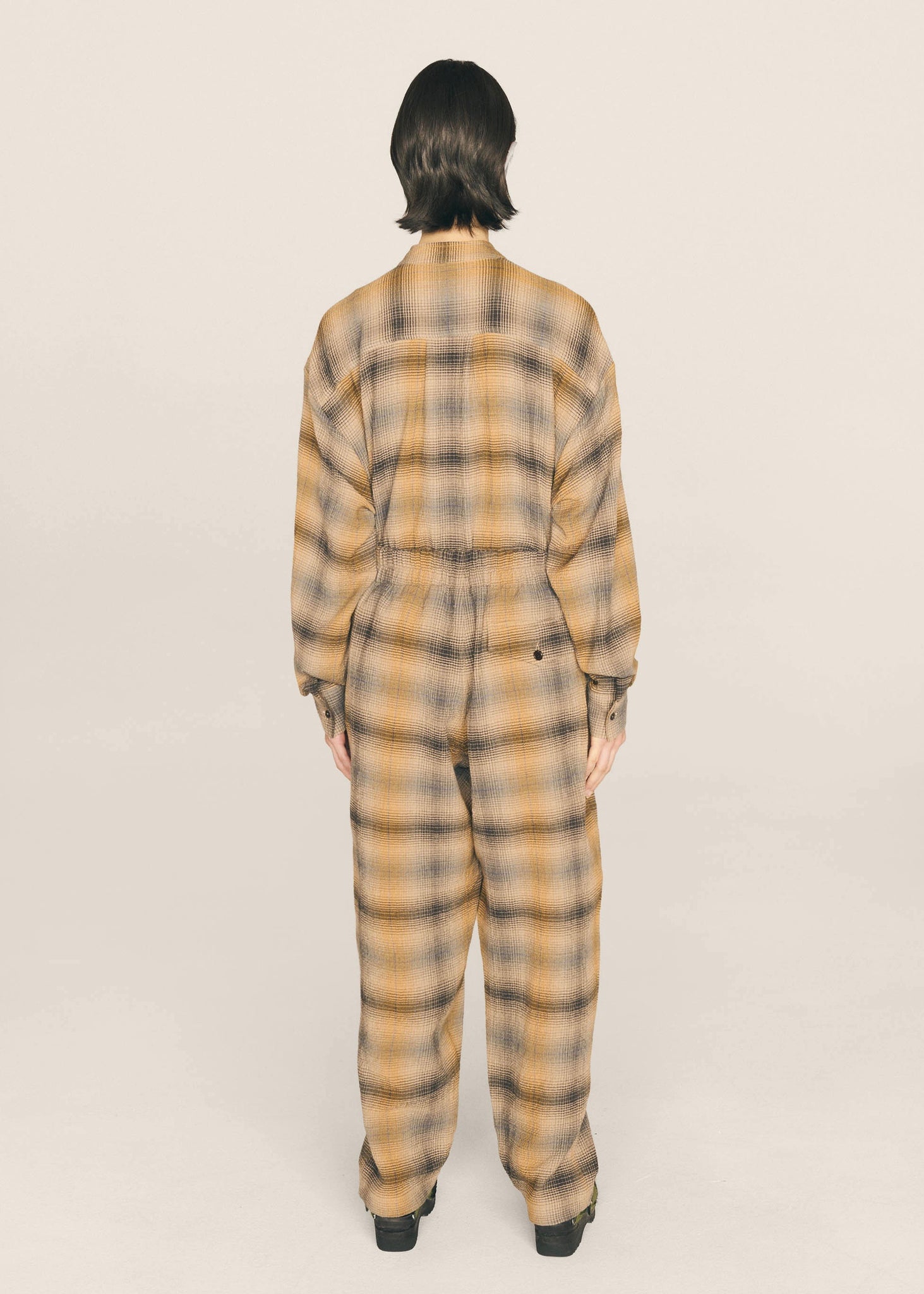 Sylvian Seersucker Trouser — ORANGE / BROWN