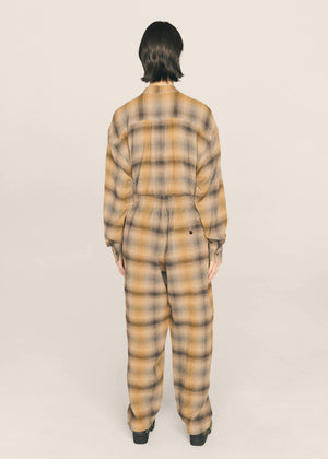 Sylvian Seersucker Trouser — ORANGE / BROWN