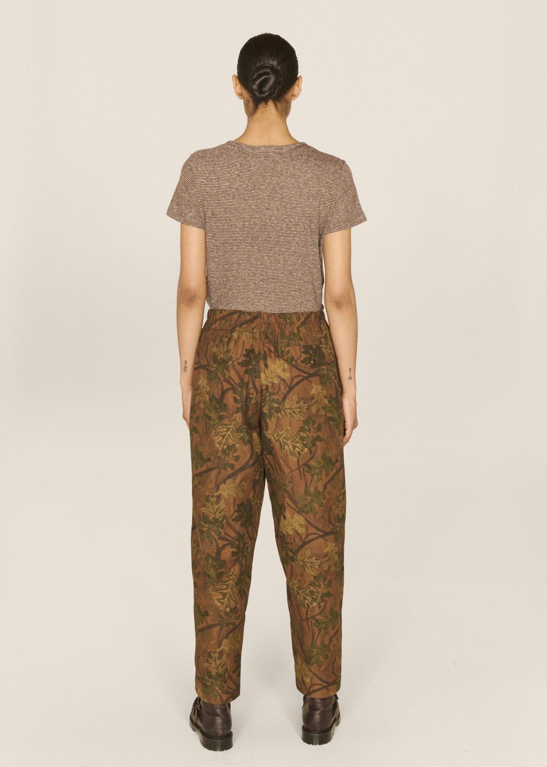Sylvian Flannel Trouser — BROWN / GREEN