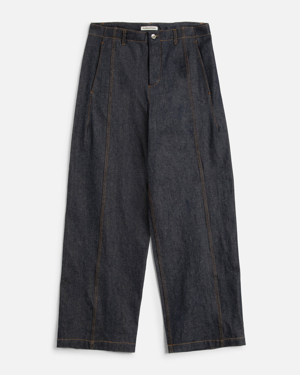 Displaced Seam Trouser — INDIGO