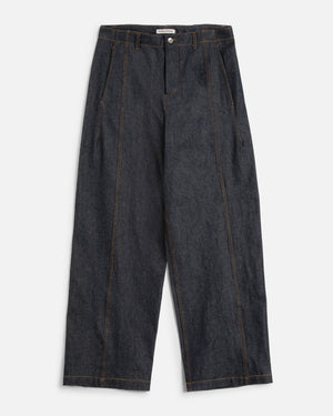 Displaced Seam Trouser — INDIGO