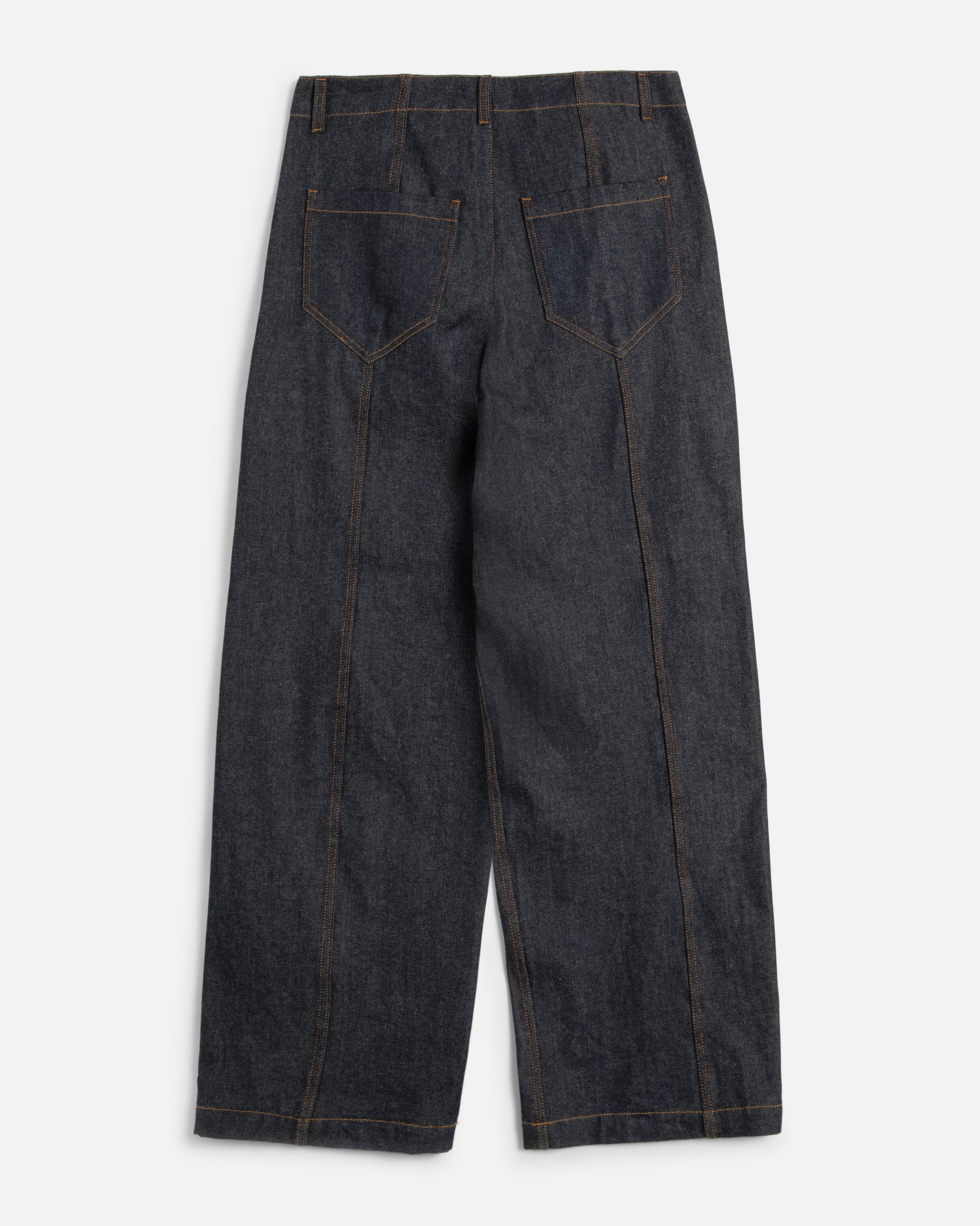 Displaced Seam Trouser — INDIGO