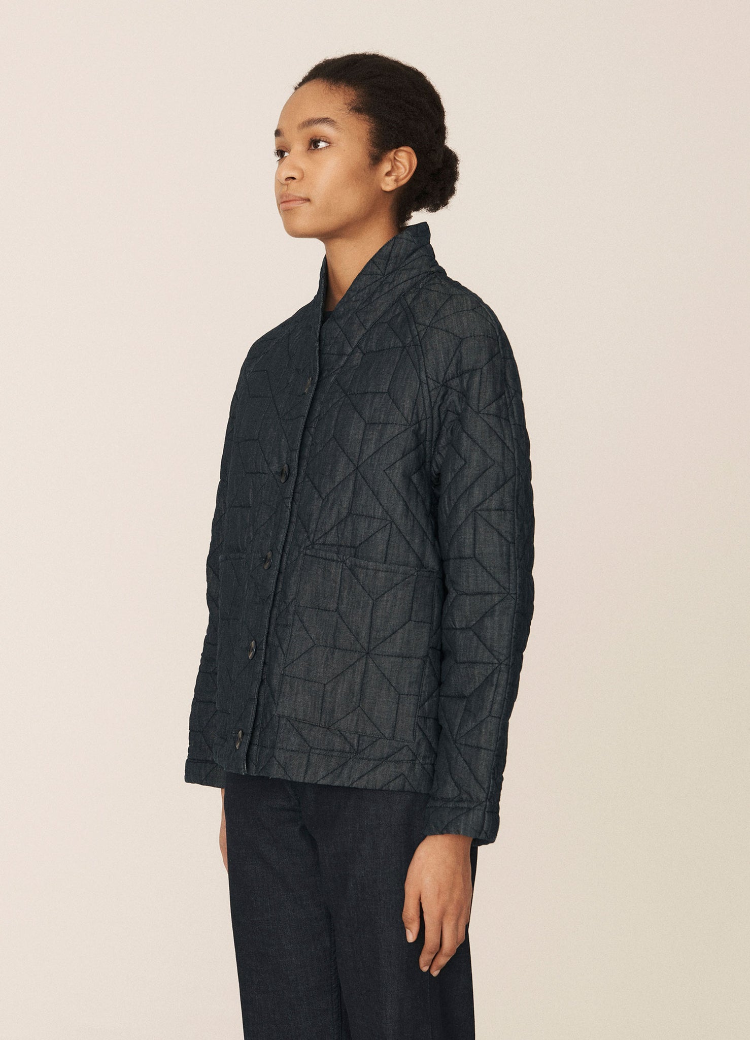 Erkin Quilted Cotton Star Jacket