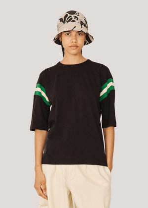 Skate T-Shirt Black Green Ecru W