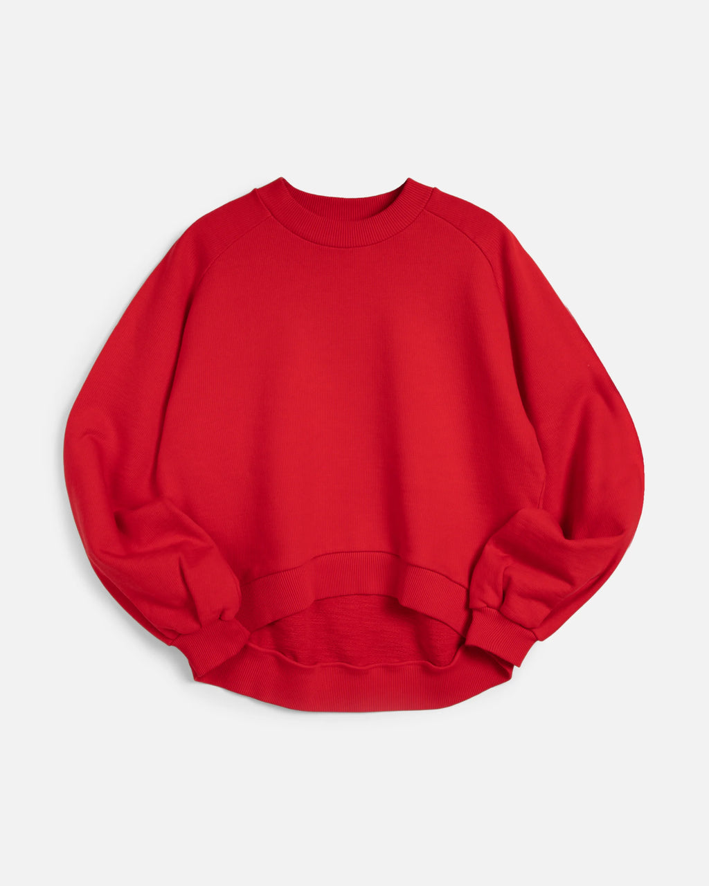 Bellow Sleeve Sweatshirt — RED