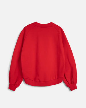 Bellow Sleeve Sweatshirt — RED