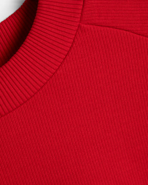 Bellow Sleeve Sweatshirt — RED