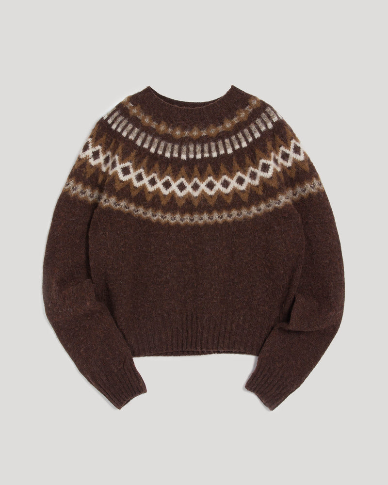 Jets Fairisle Crew Knit