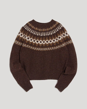 Jets Fairisle Crew Knit