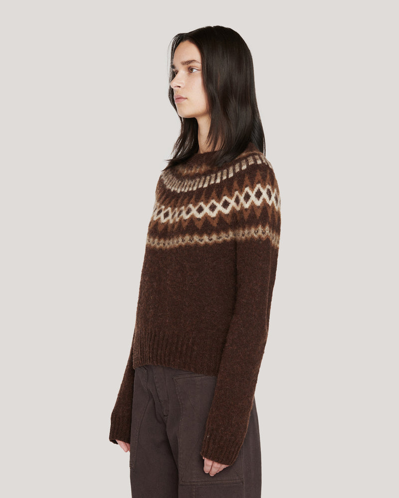 Jets Fairisle Crew Knit