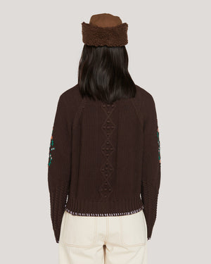 Lotus Cardigan Brown