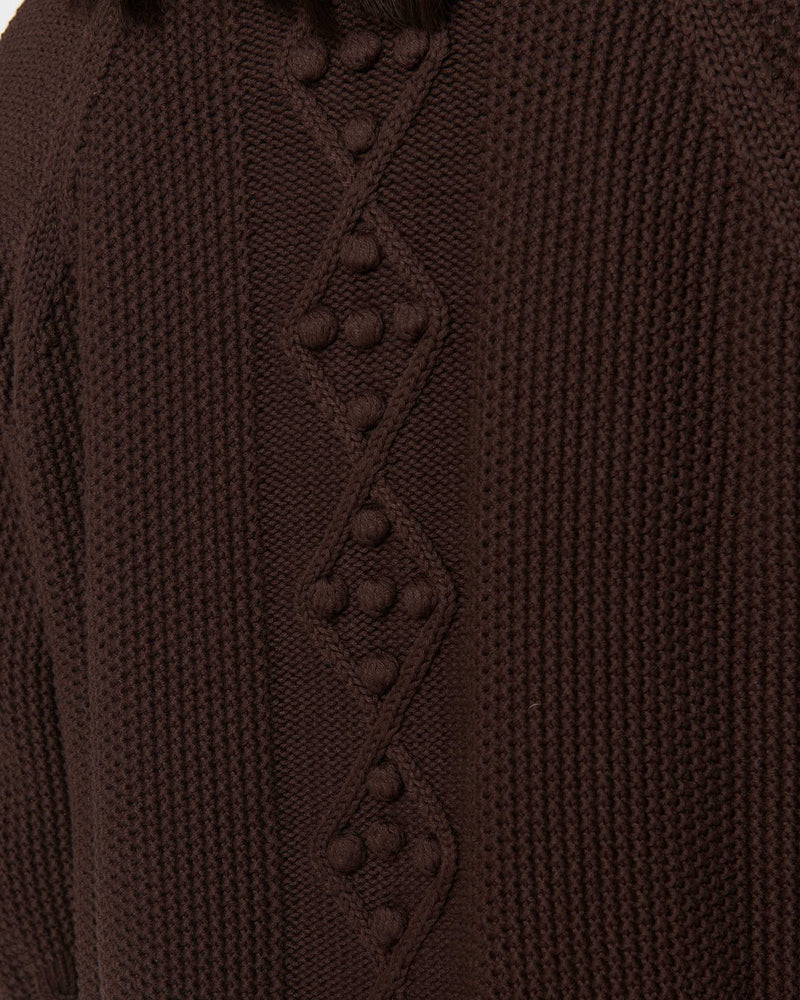 Lotus Cardigan Brown