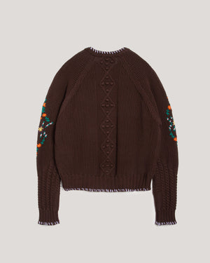 Lotus Cardigan Brown