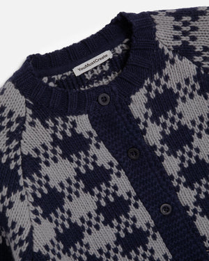 Atomic Cardigan — NAVY / GREY