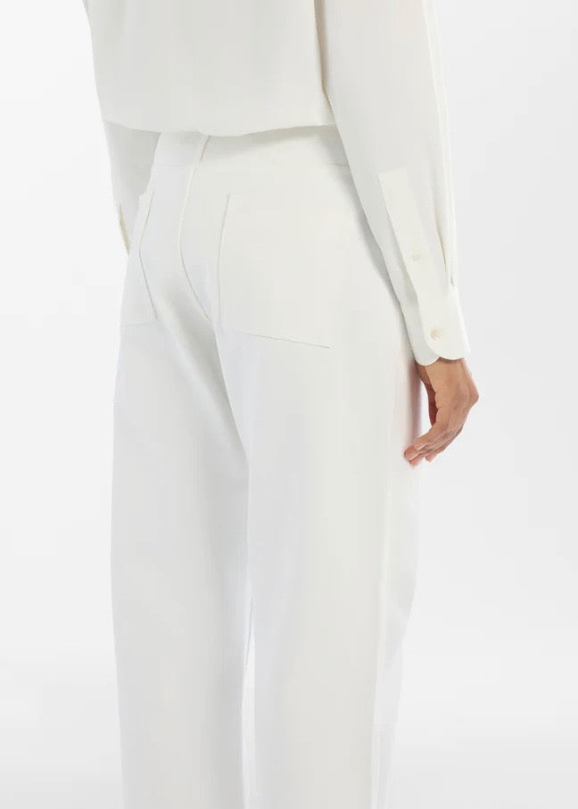 Ruthe Selvedge Denim Pant — OPTIC WHITE