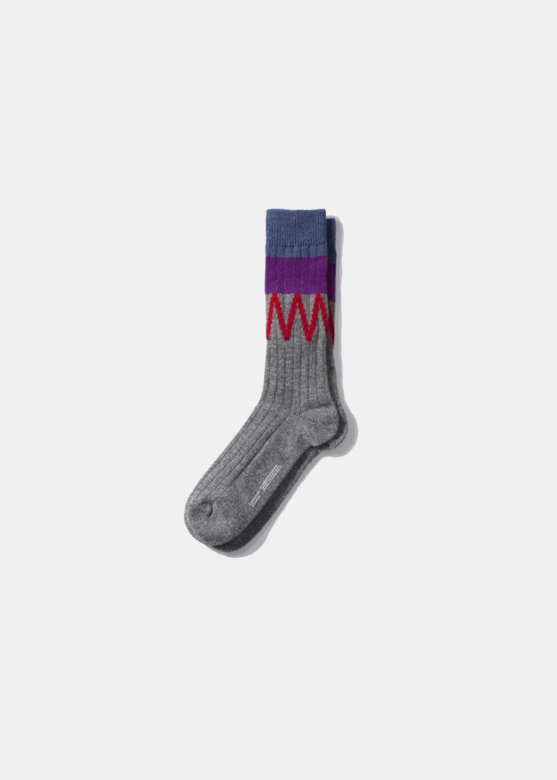 Scuff Wool Socks — LIGHT GREY