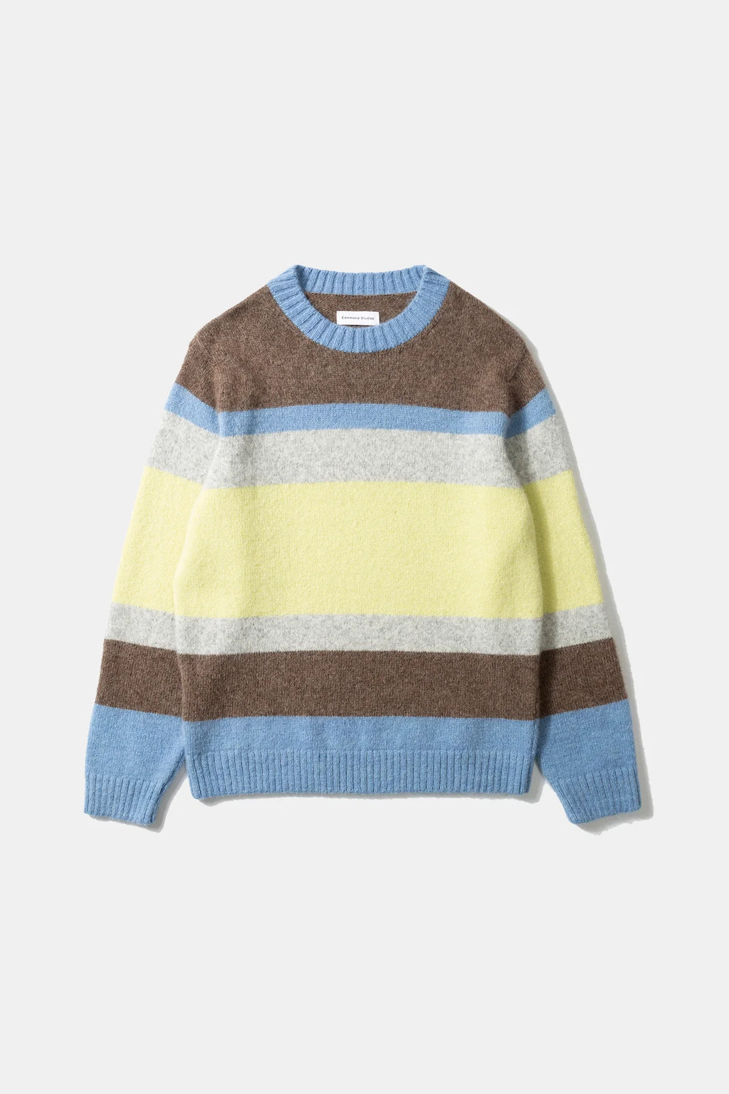 Striped Glasgow crew-neck sweater  — YELLOW MULTI STRIPES