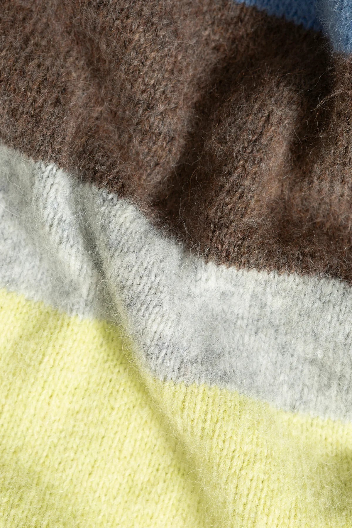 Striped Glasgow crew-neck sweater  — YELLOW MULTI STRIPES