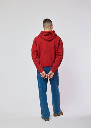 Terry Hoodie Sweater — RED HEAT
