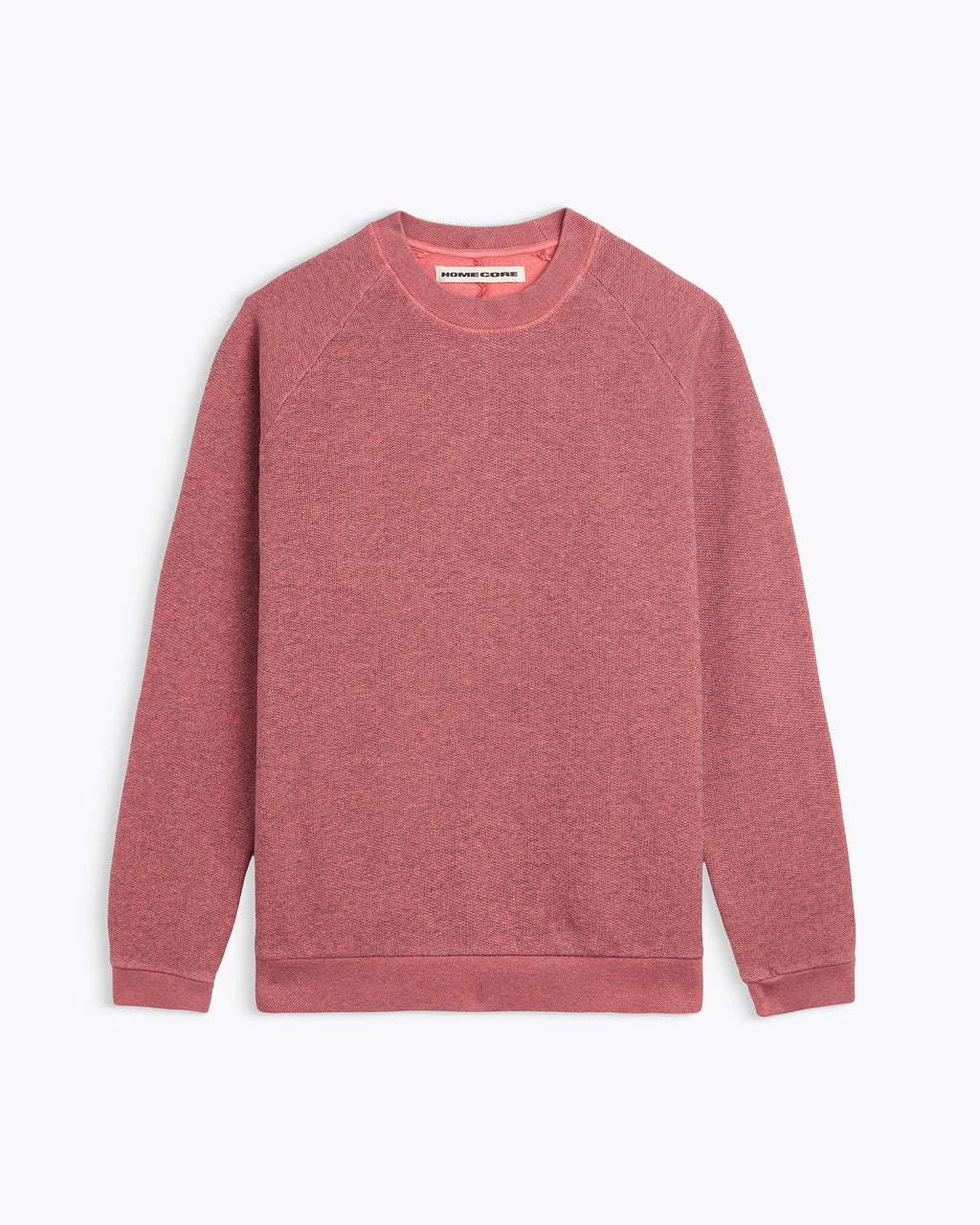 Terry Crewneck Sweat — CORAL PINK